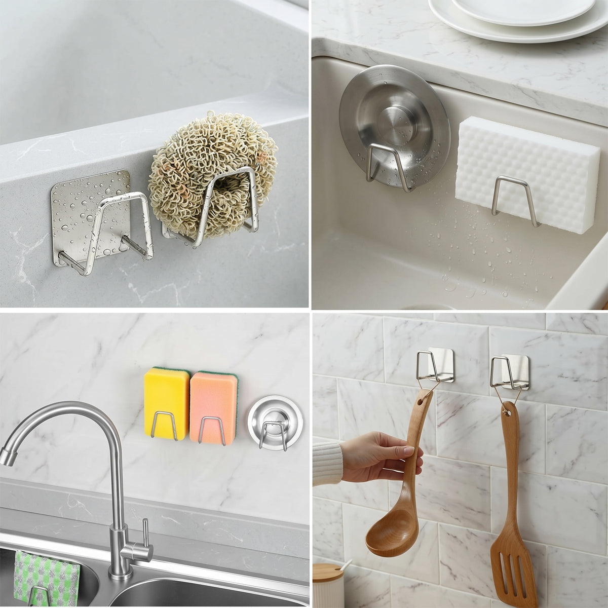 Stainless Steel Sponge Holder Sink Caddy