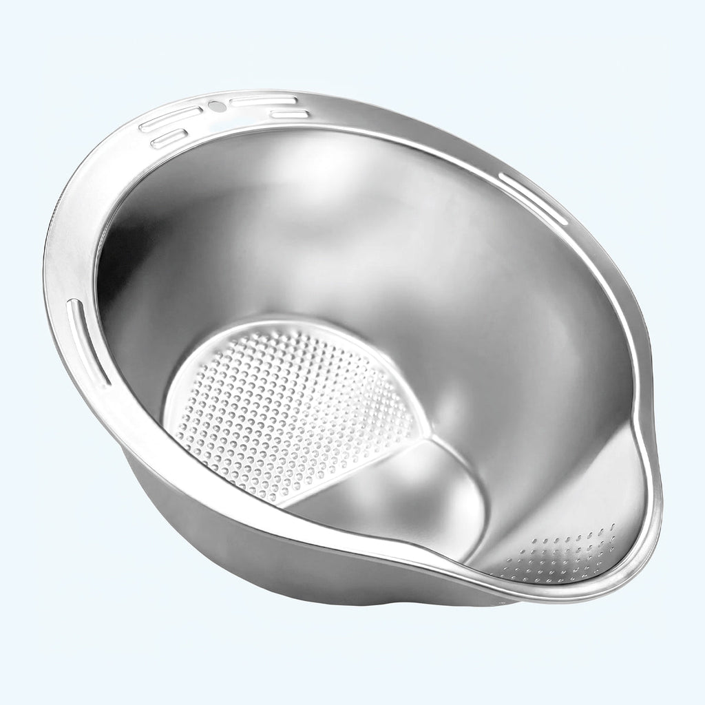 Stainless Steel Rice Washer & Strainer Bowl