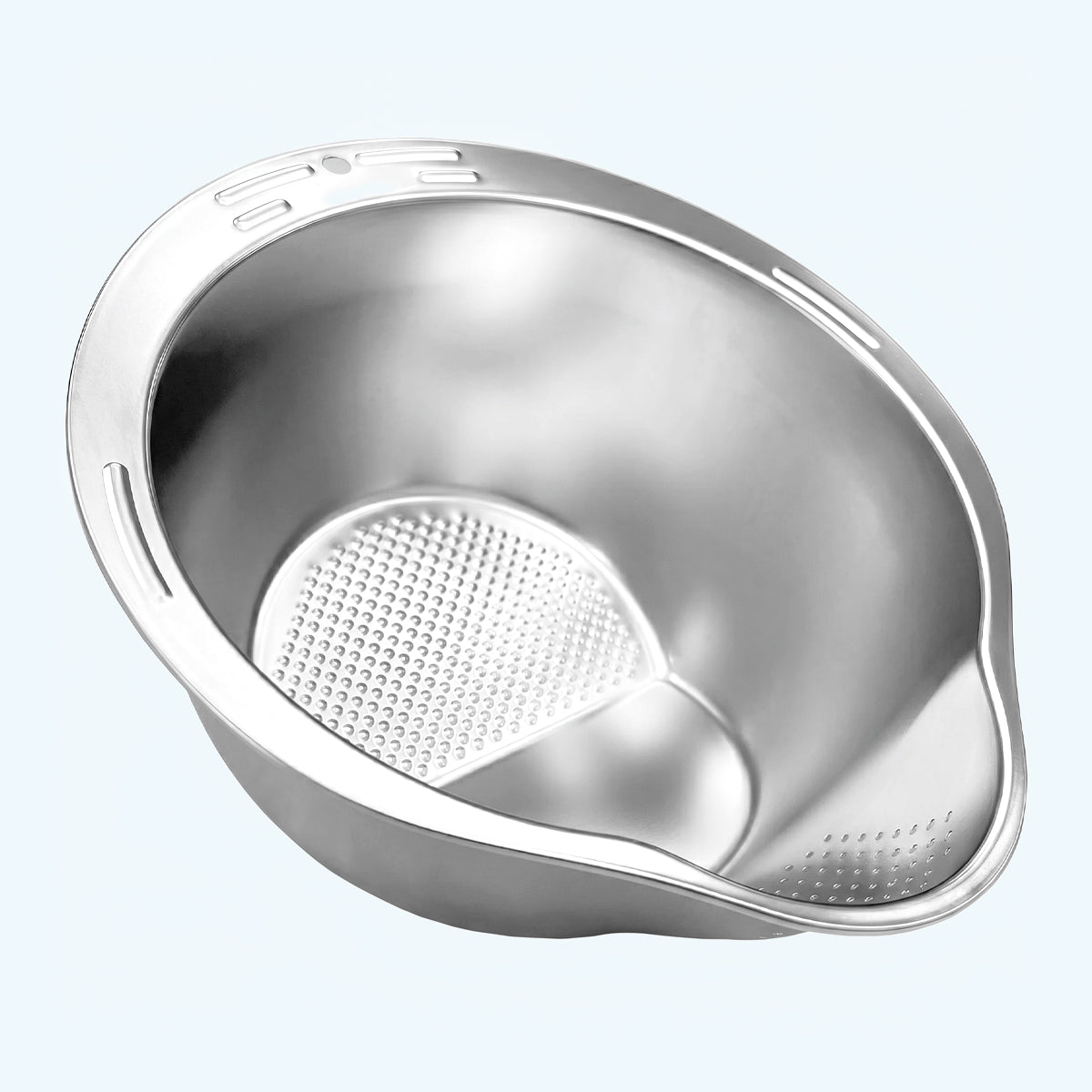Stainless Steel Rice Washer & Strainer Bowl
