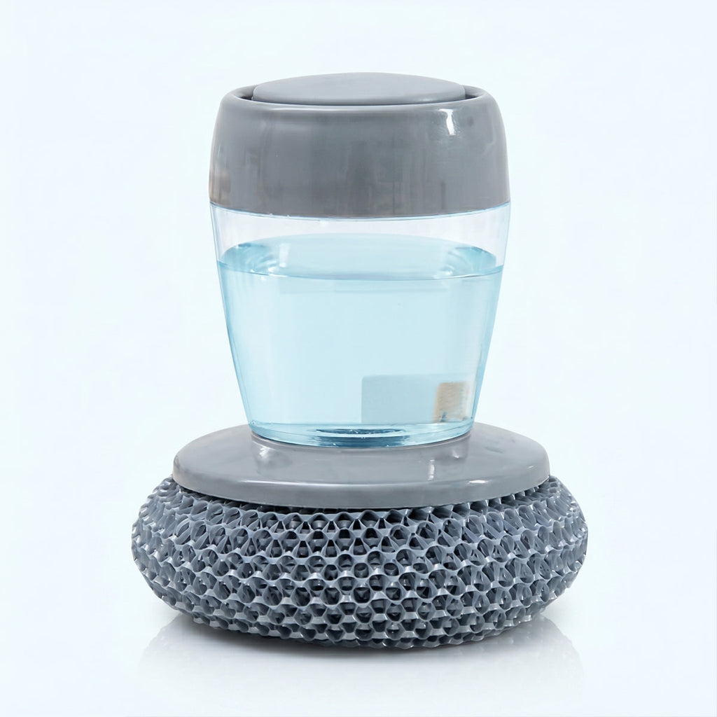 Soap Dispensing Steel Wool Dish Brush