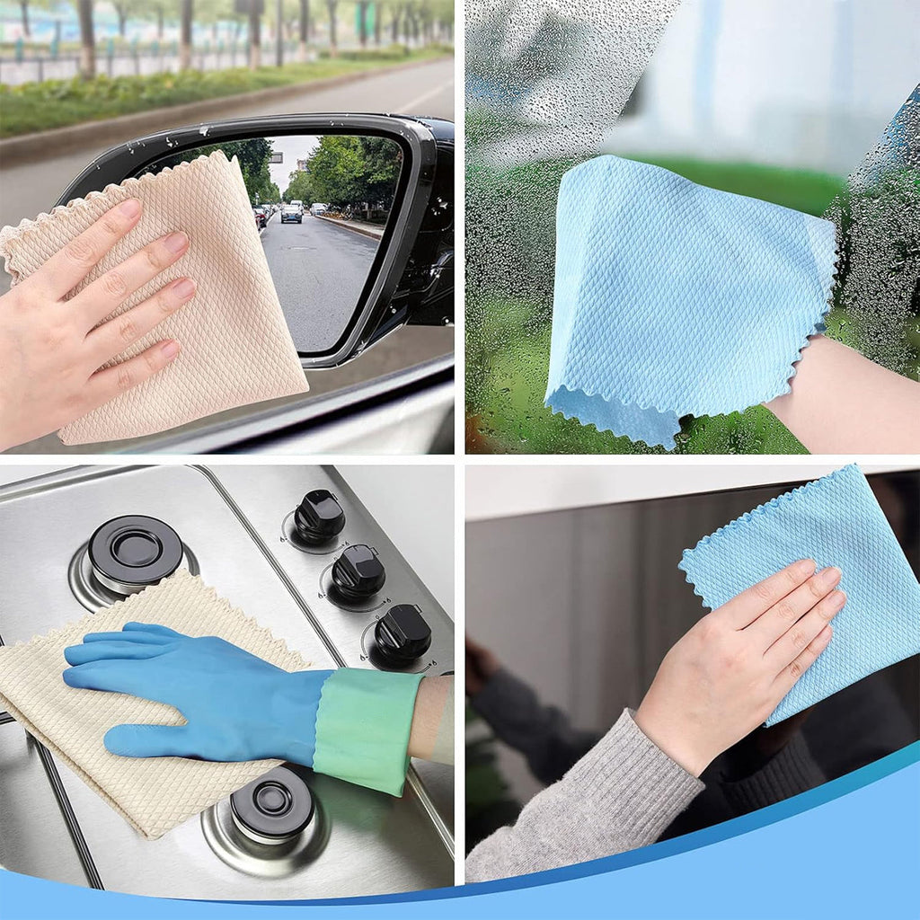 Microfiber Streak-Free Cleaning Cloths