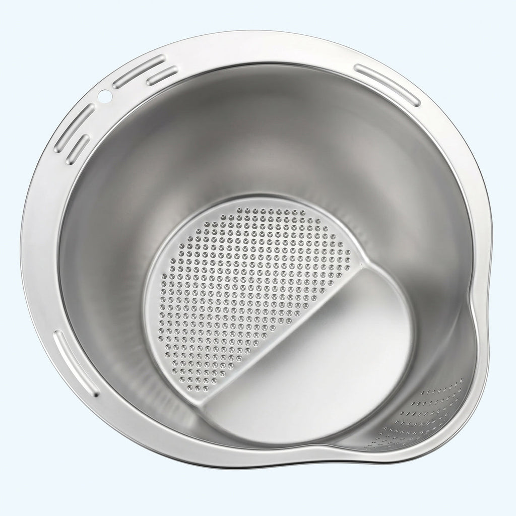 Stainless Steel Rice Washer & Strainer Bowl