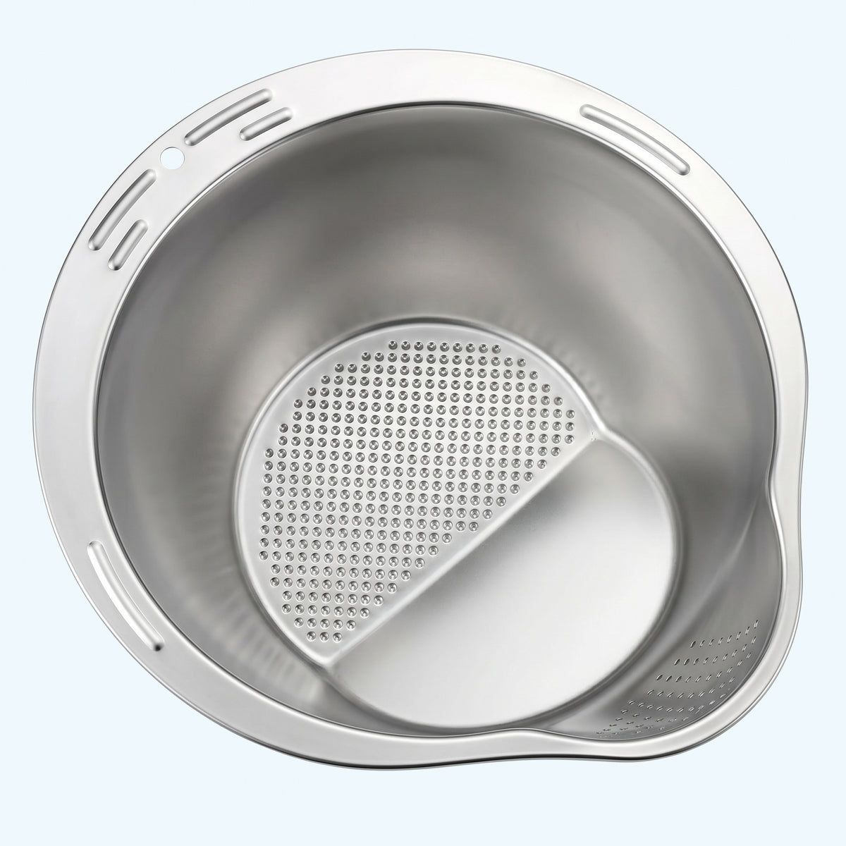 Stainless Steel Rice Washer & Strainer Bowl