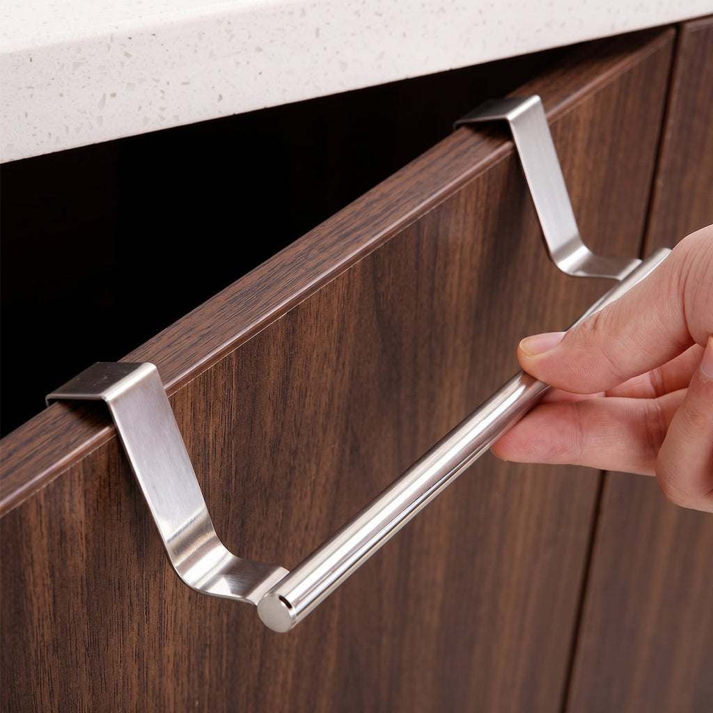 Stainless Steel Over Cabinet Towel Rack