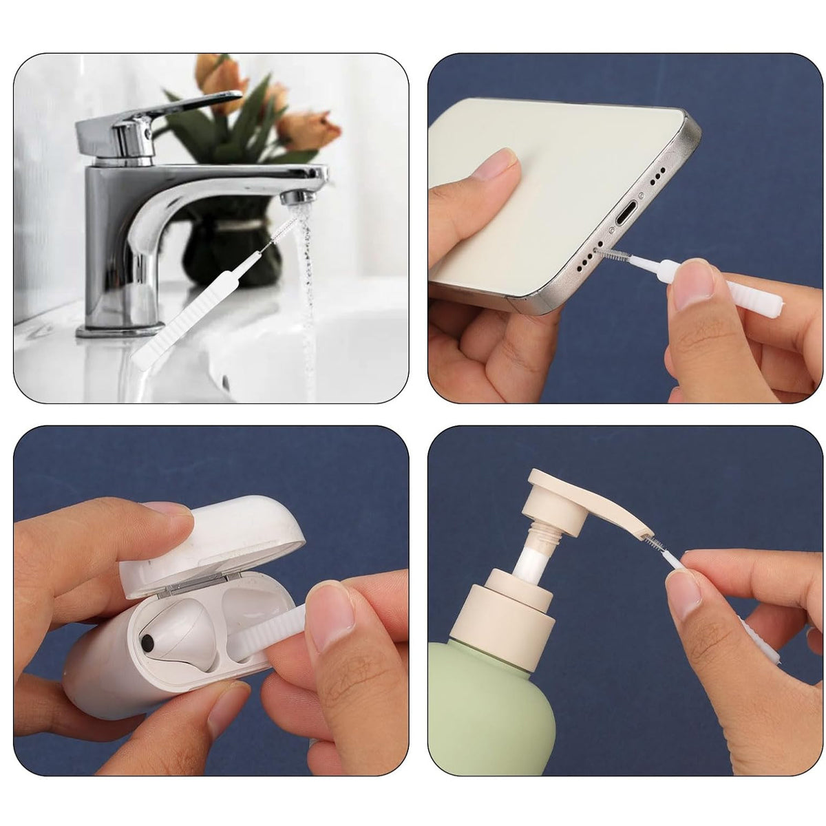 Crevice Cleaning Brush for Tiny Gaps