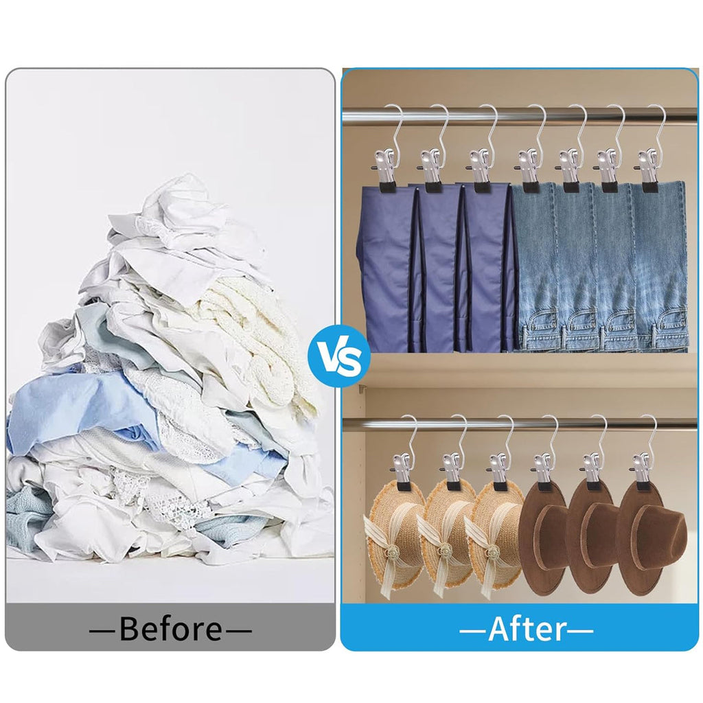 10 Pcs Laundry Hook Hanger Clips