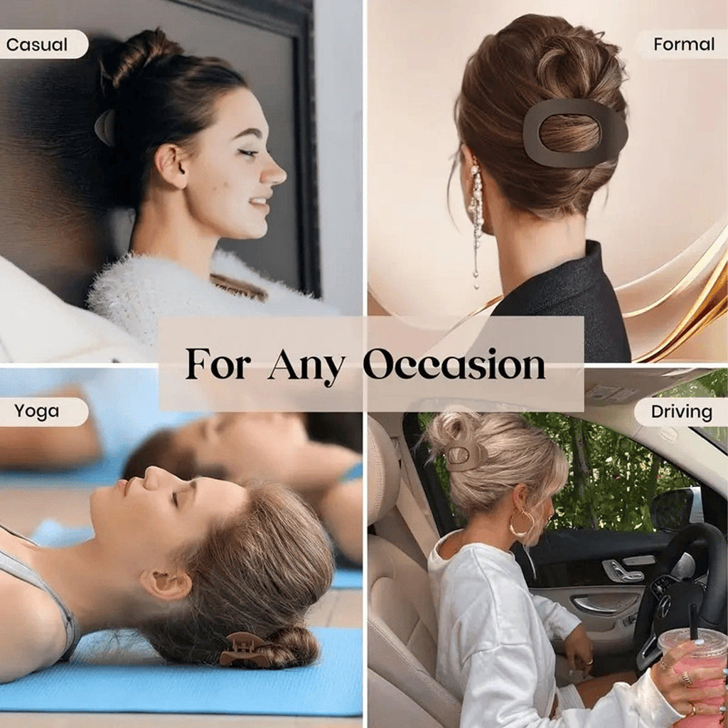 4 Pcs Flat Claw Hair Clips