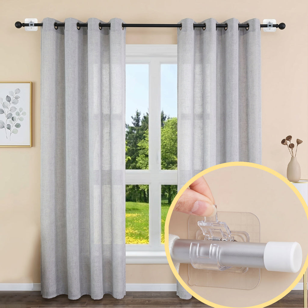Curtain Rod Brackets with Clips