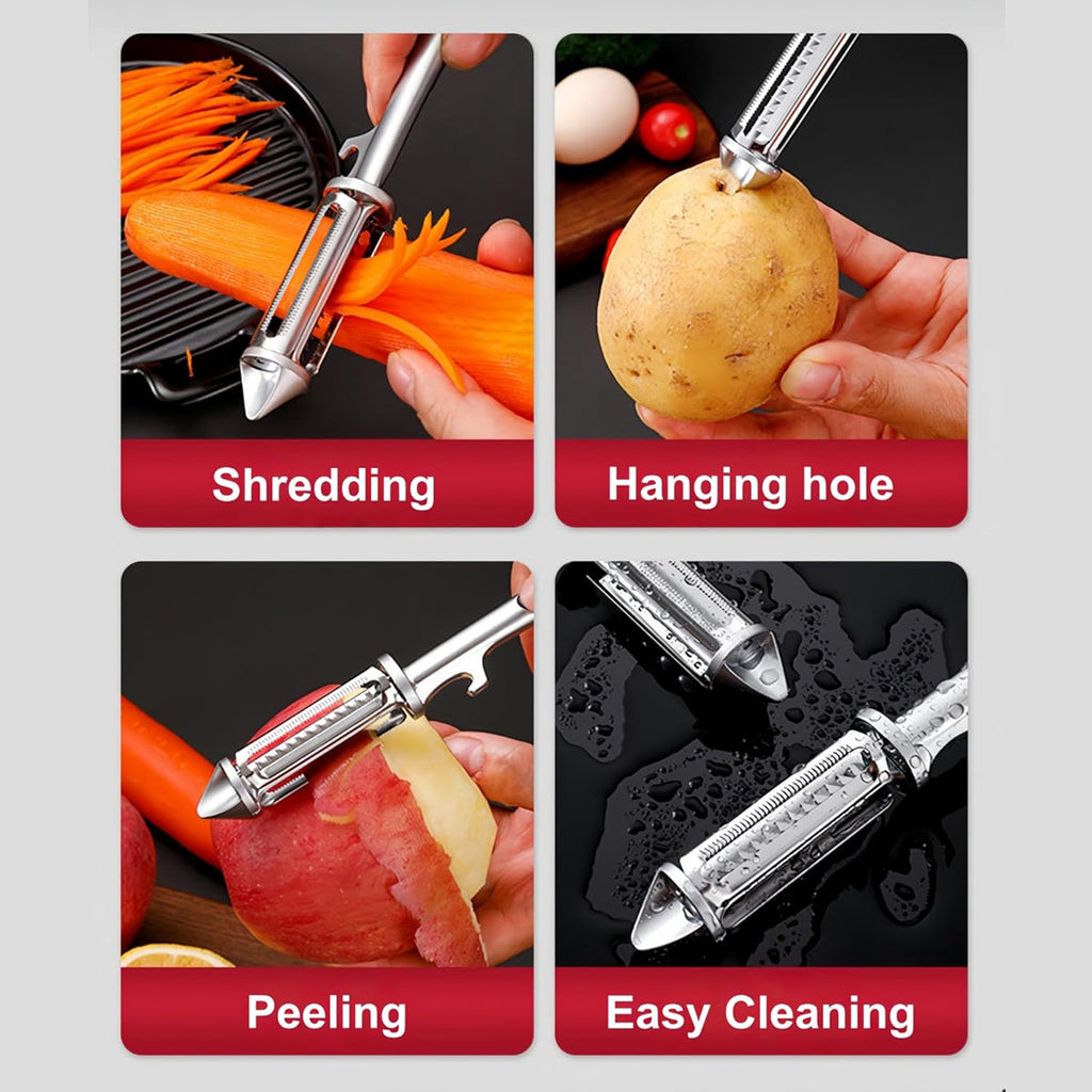 Stainless Steel Multifunction Vegetable Peeler