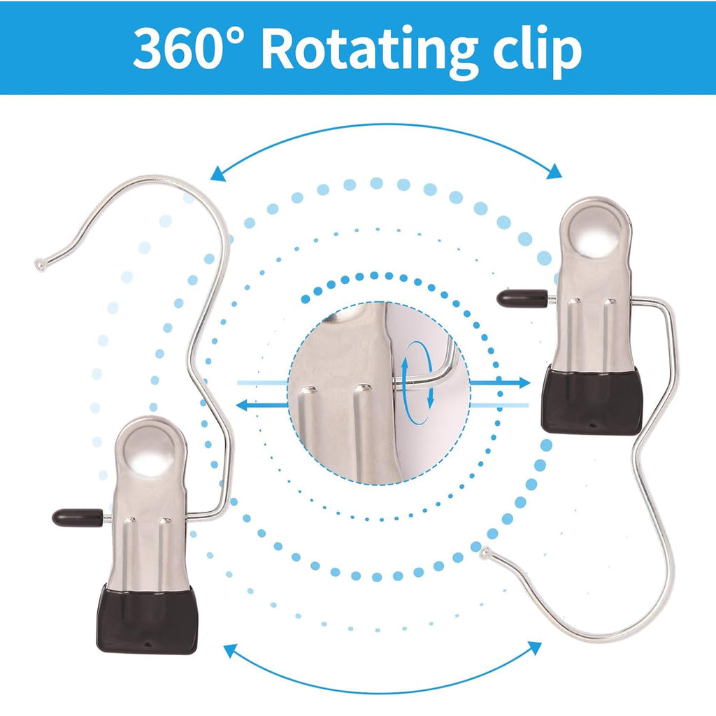 10 Pcs Laundry Hook Hanger Clips