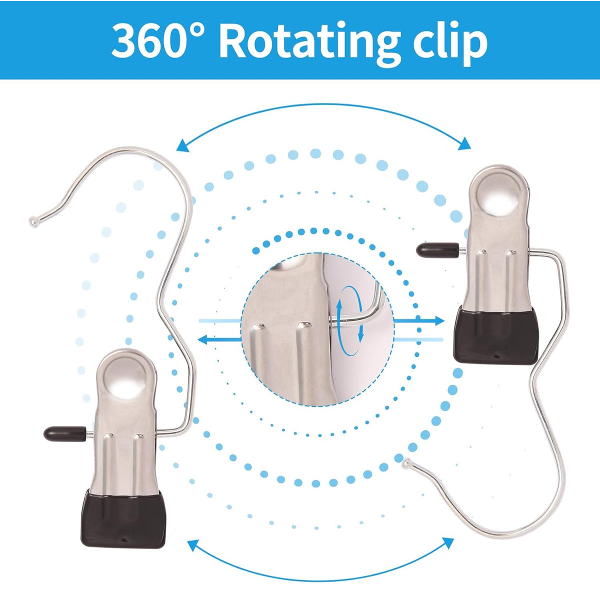 10 Pcs Laundry Hook Hanger Clips