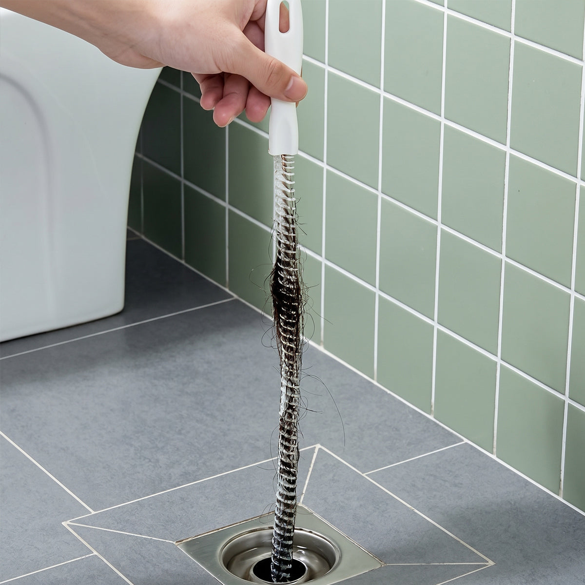 Flexible Drain Cleaning Brush & Hair Remover