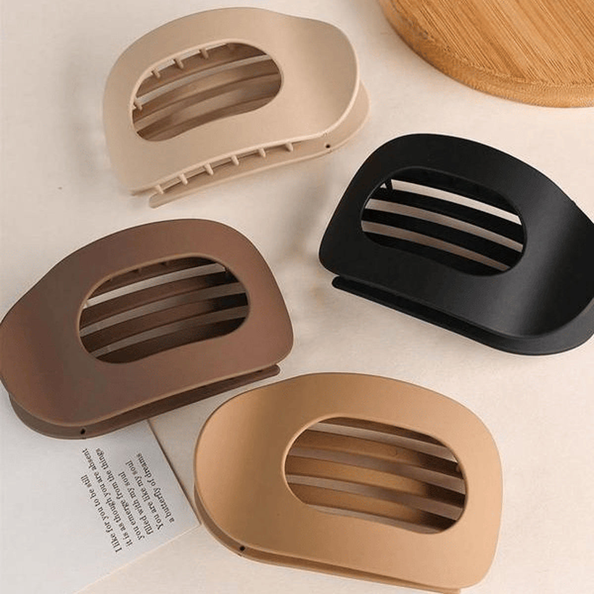4 Pcs Flat Claw Hair Clips