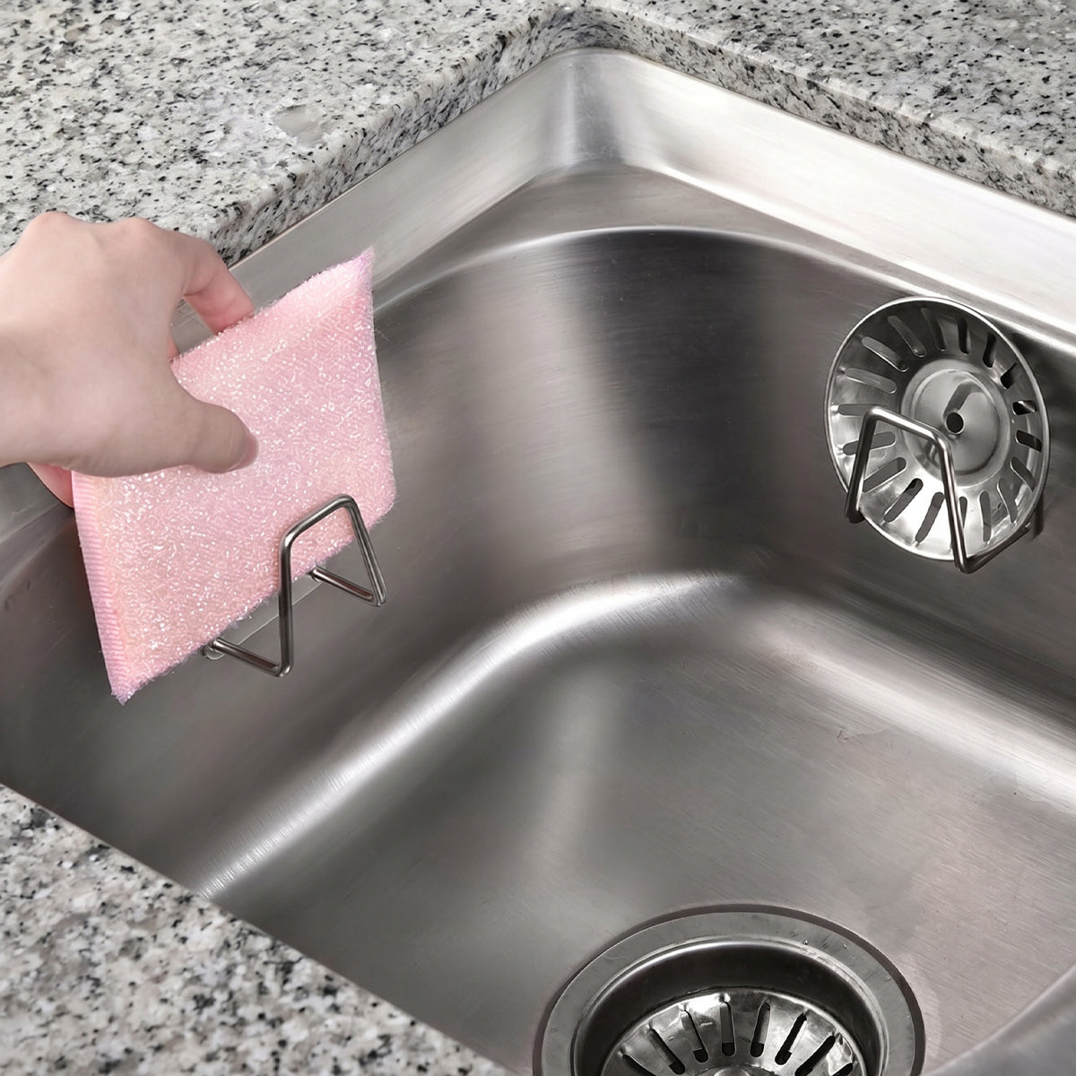 Stainless Steel Sponge Holder Sink Caddy