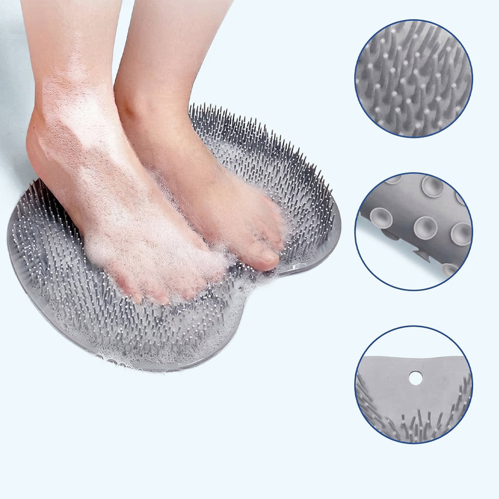 Non-Slip Shower Foot & Back Scrubber Massage Pad