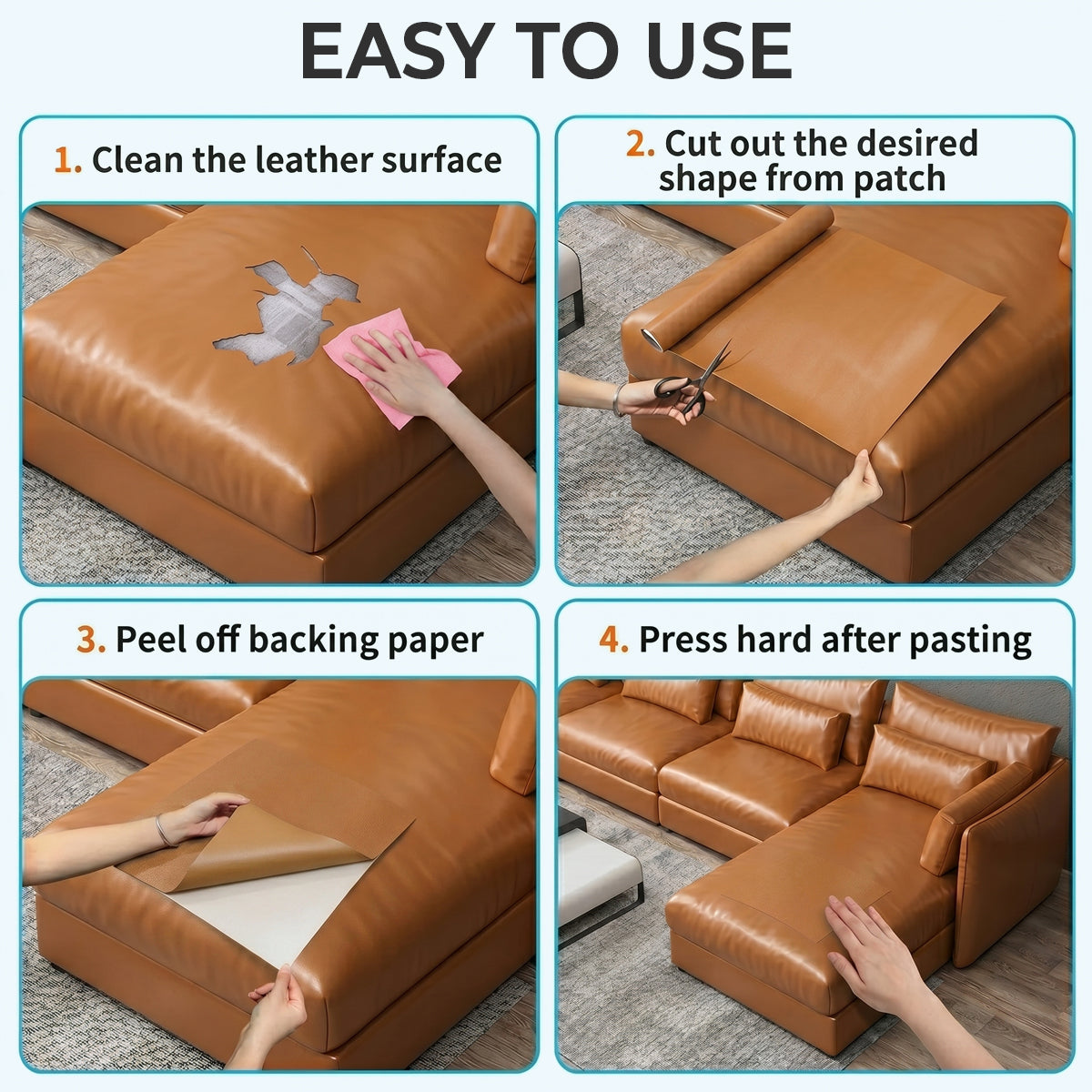 Self-Adhesive Leather Repair Patch