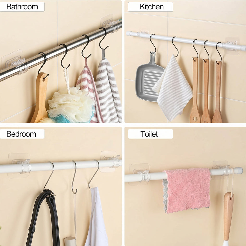 Curtain Rod Brackets with Clips