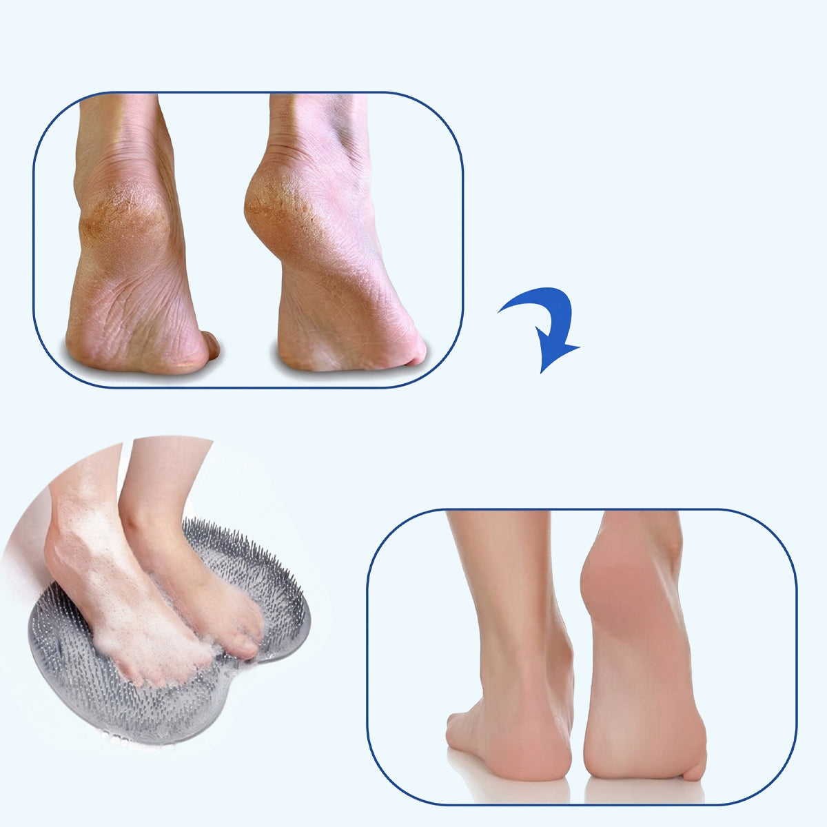 Non-Slip Shower Foot & Back Scrubber Massage Pad