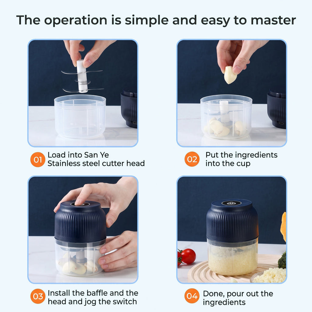 Portable Electric Garlic Chopper
