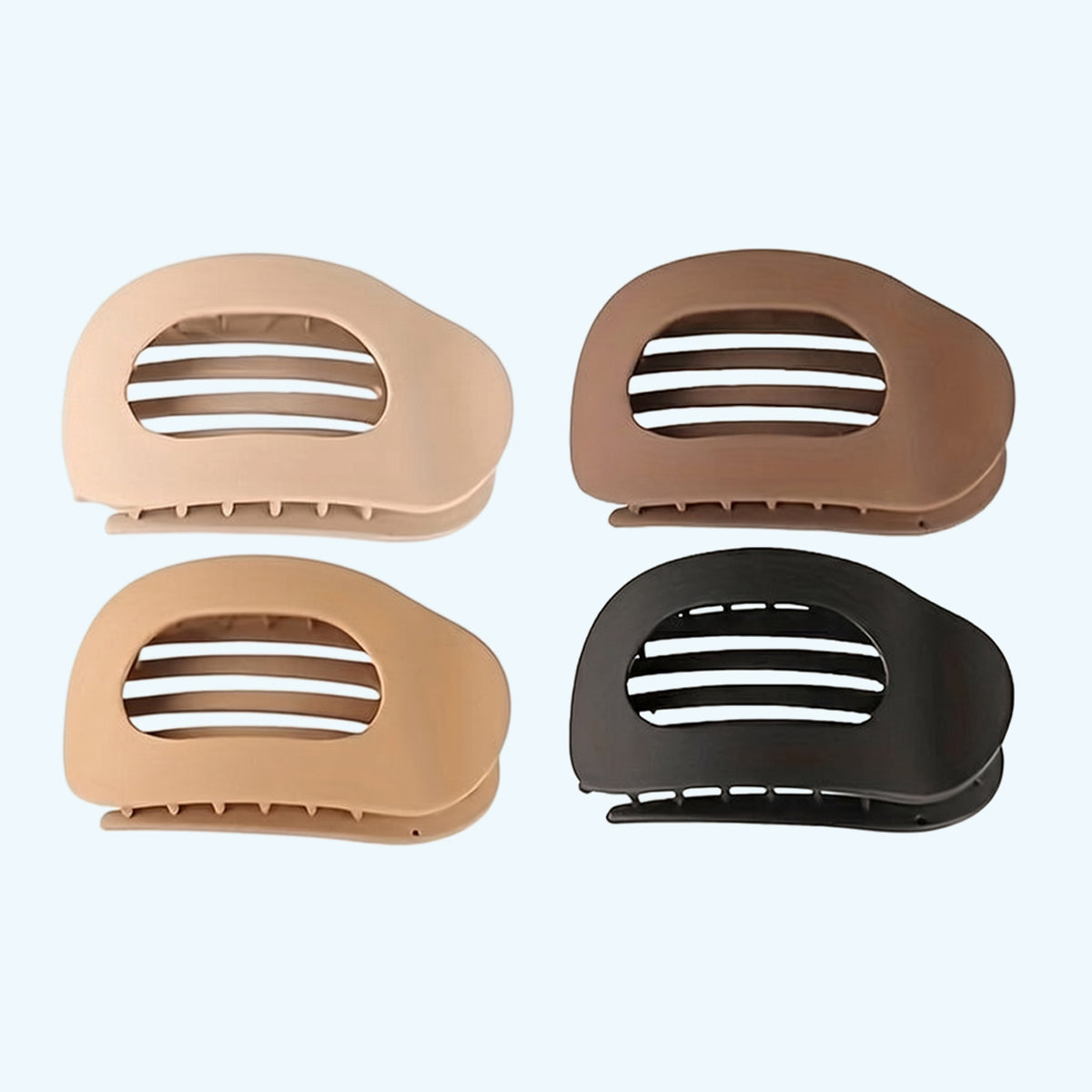 4 Pcs Flat Claw Hair Clips