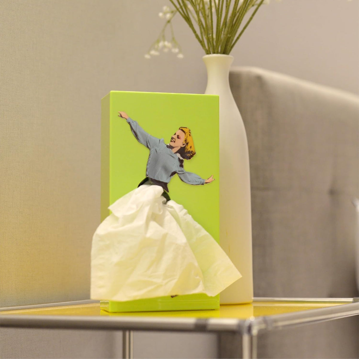 Flying Skirt Tissue Box