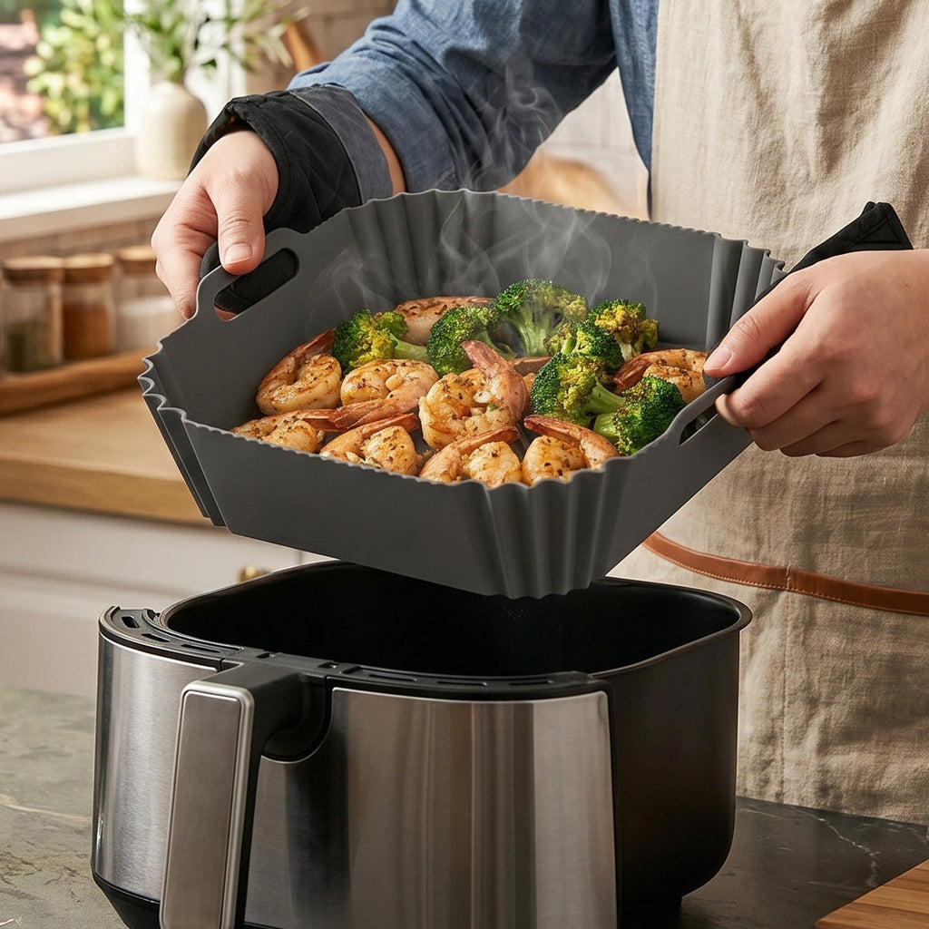 Reusable Silicone Air Fryer Basket Liner