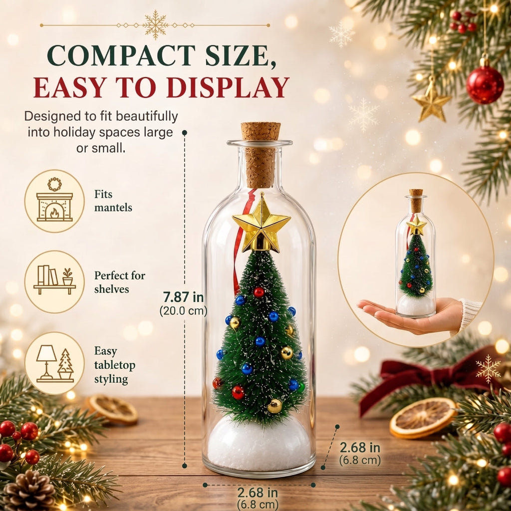 Recordable Christmas Glass Bottle