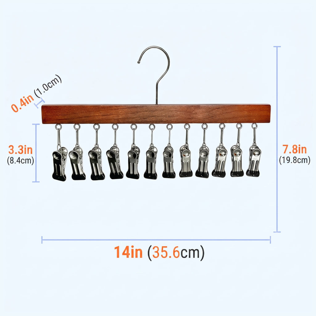 Multifunctional Wooden Hanger