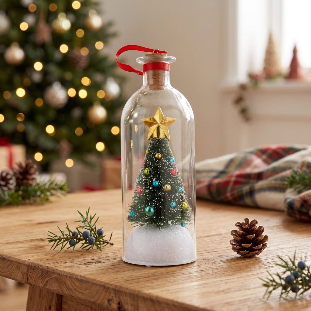 Recordable Christmas Glass Bottle