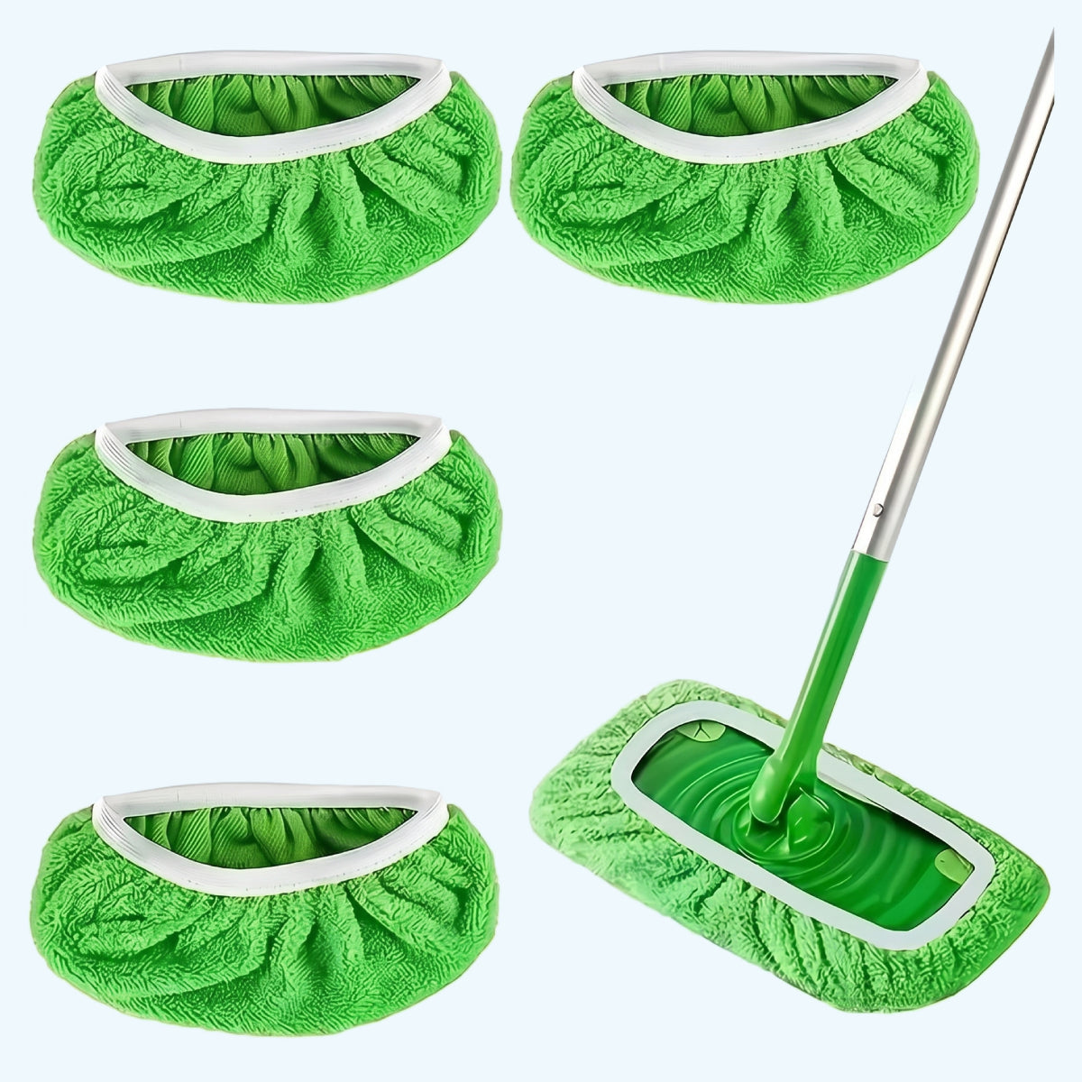 Reusable Microfiber Mop Pads - 4 PCS