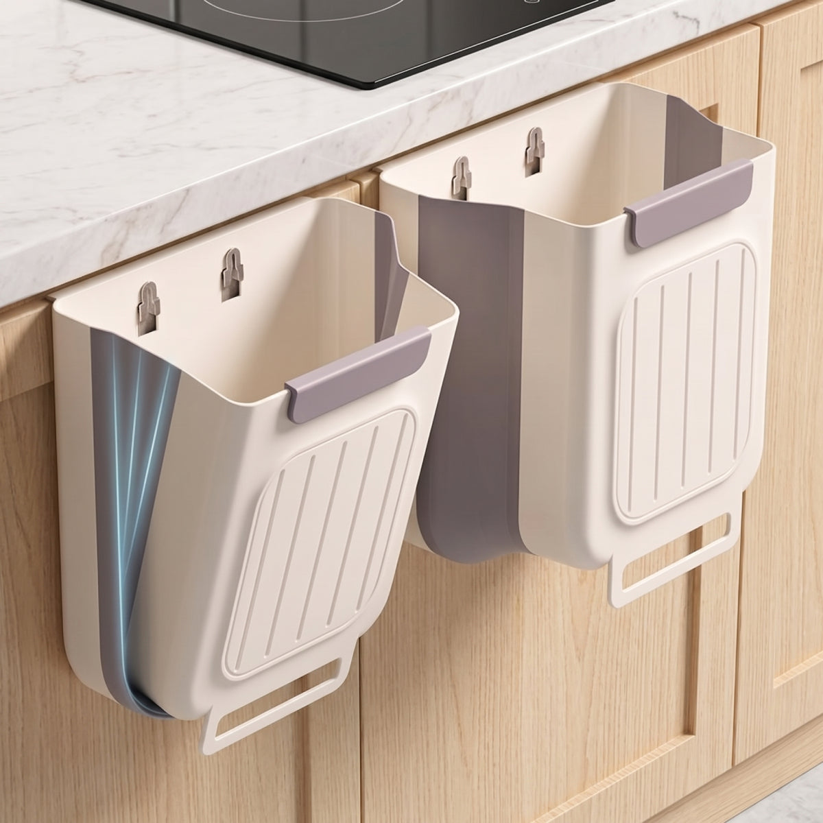 Collapsible Hanging Kitchen Trash Can