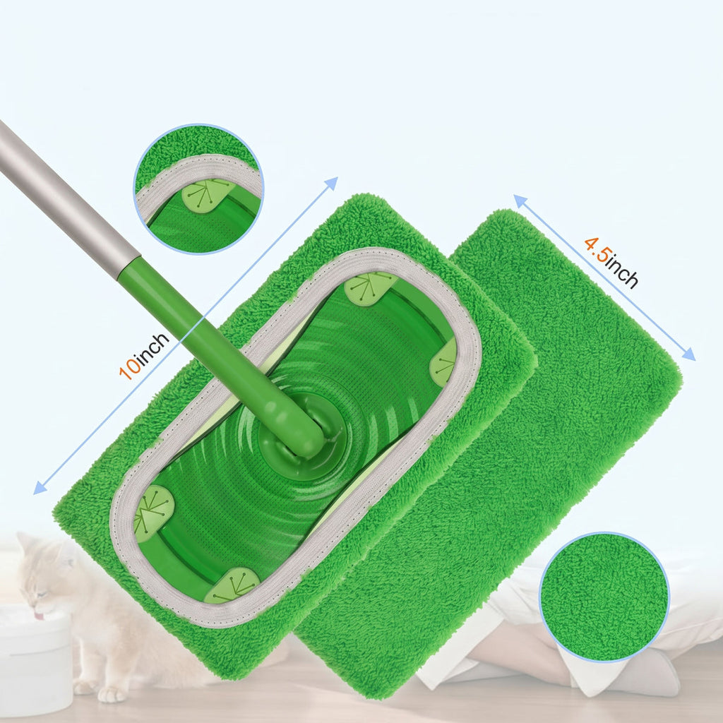 Reusable Microfiber Mop Pads - 4 PCS