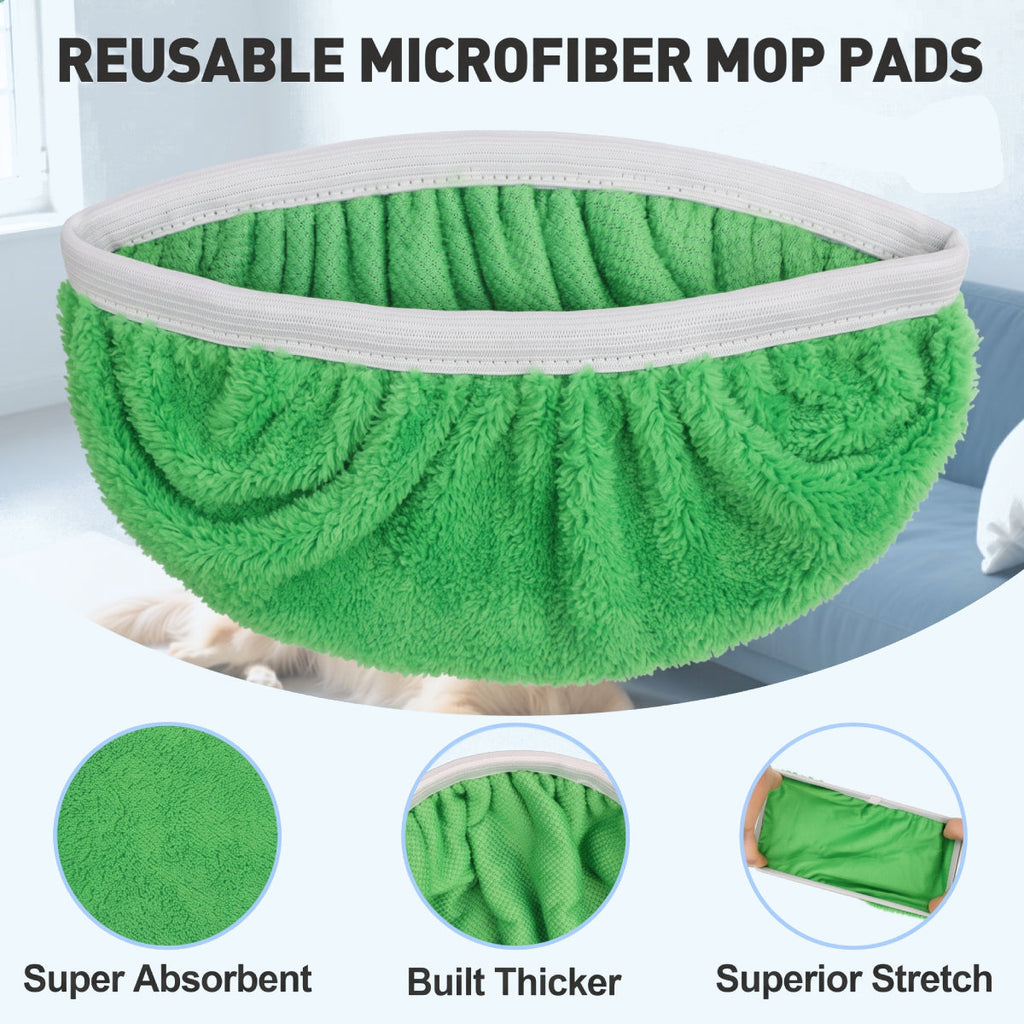 Reusable Microfiber Mop Pads - 4 PCS
