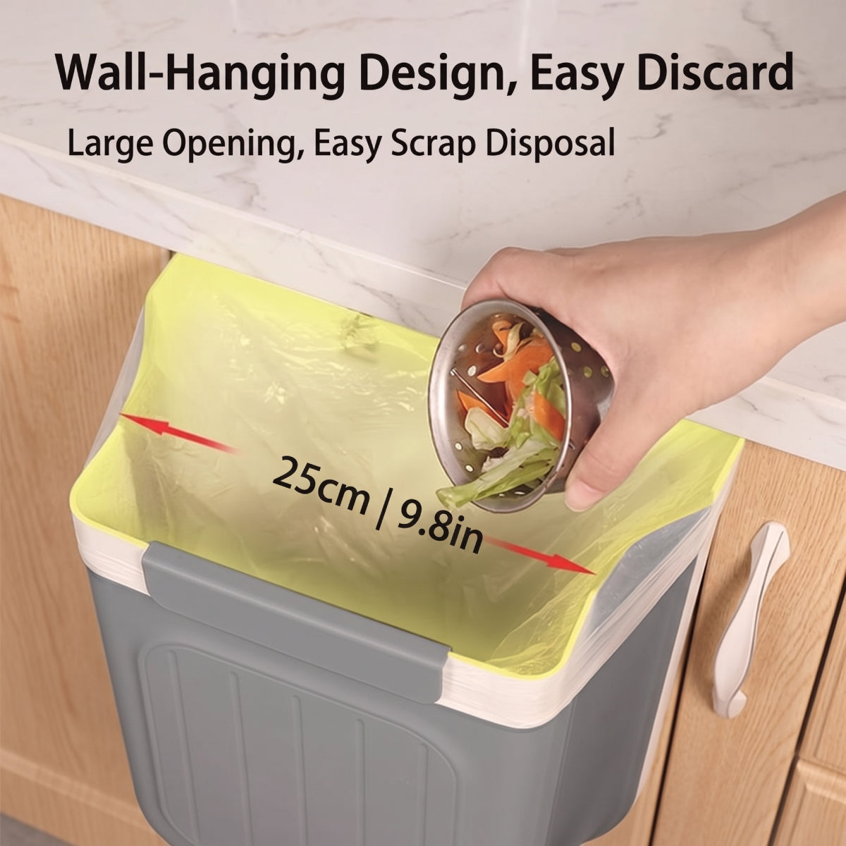 Collapsible Hanging Kitchen Trash Can