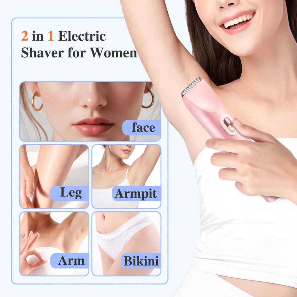 2-in-1 Electric Bikini Trimmer for Women