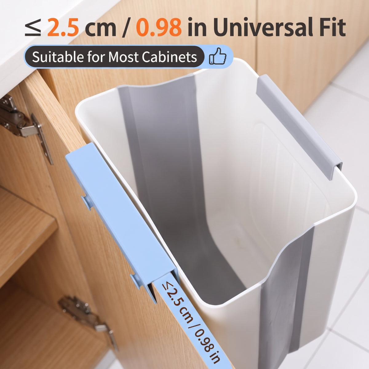 Collapsible Hanging Kitchen Trash Can
