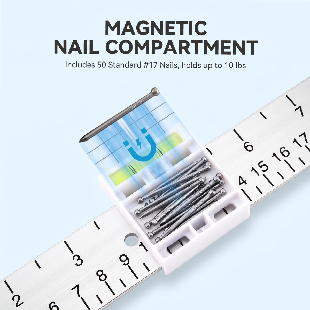 Picture Hanging Tool with Level & Ruler