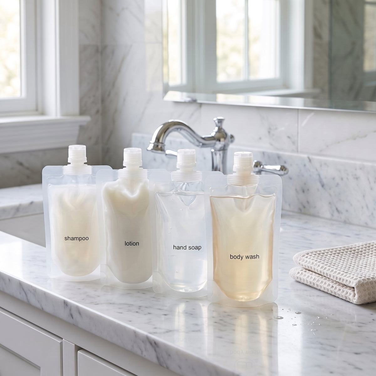 Leakproof Travel Squeeze Pouches Set