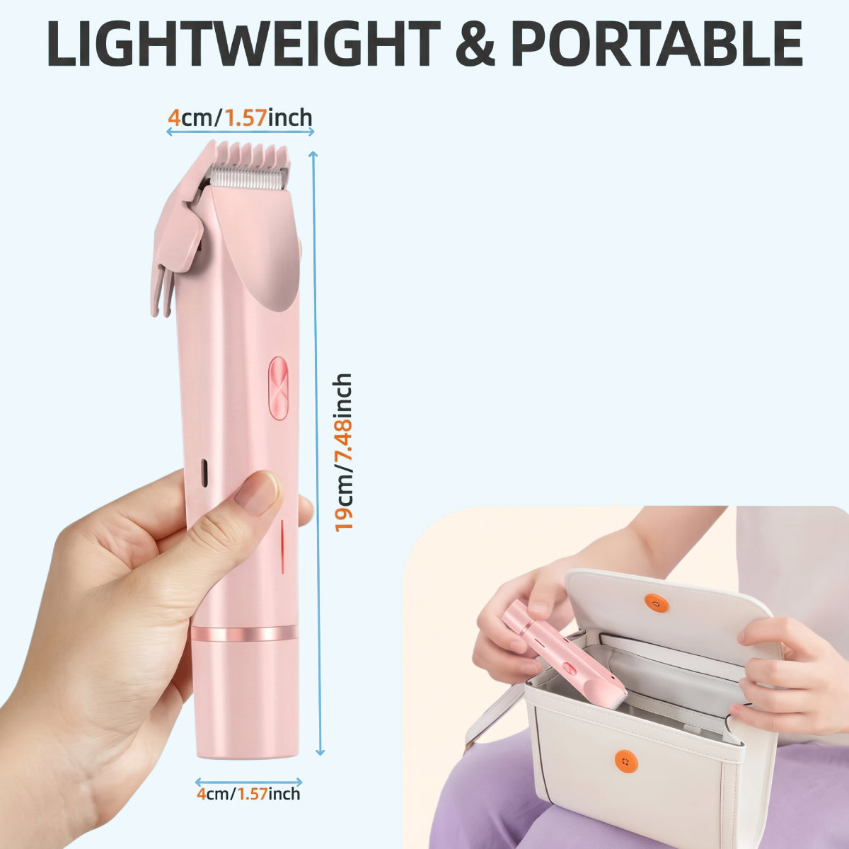 2-in-1 Electric Bikini Trimmer for Women