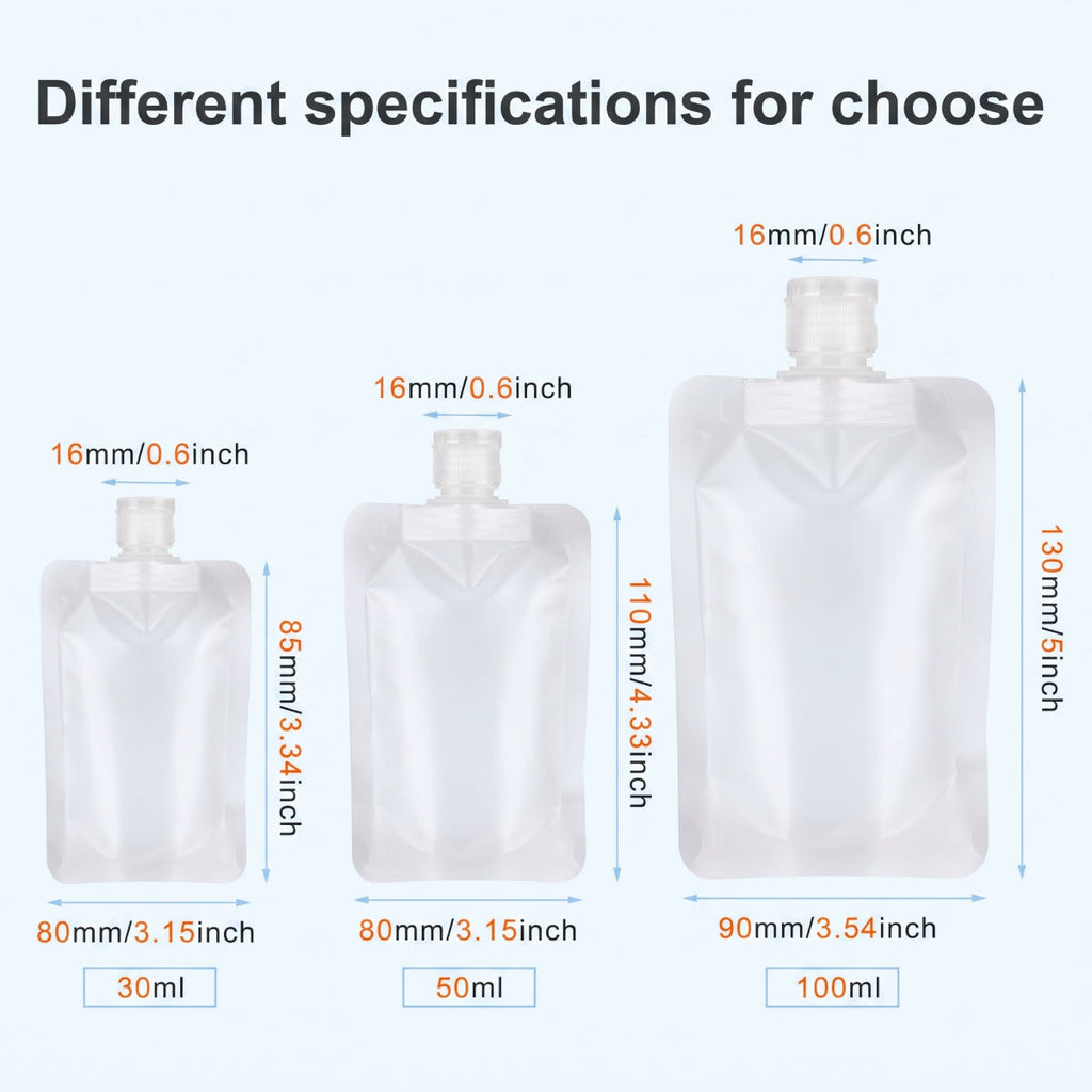 Leakproof Travel Squeeze Pouches Set