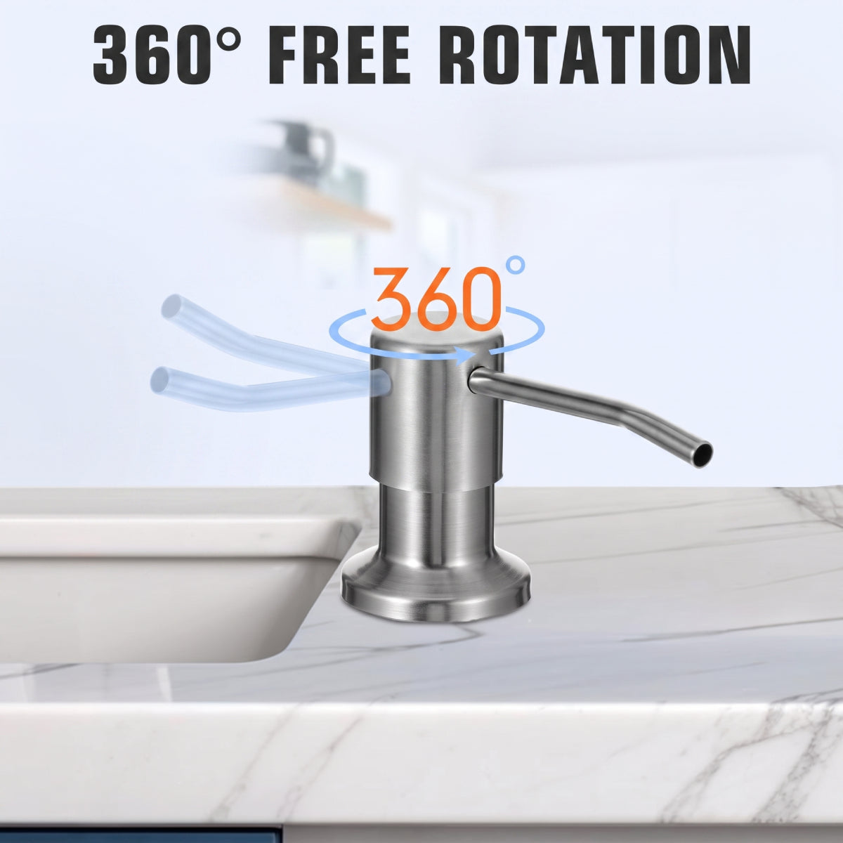 Kitchen Sink Soap Dispenser with Extension Tube