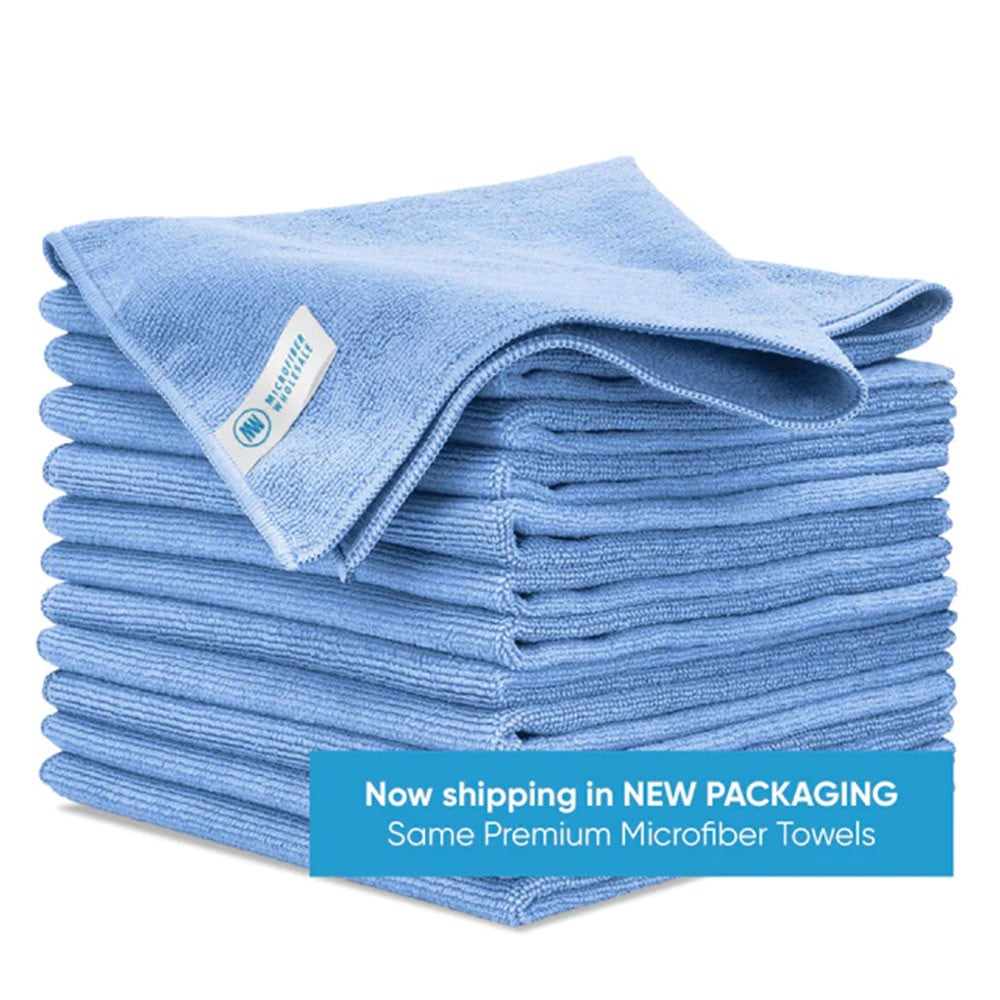 Microfiber Wholesale Pro Multi-Surface Microfiber Towel, 16" x 16", (12 Pack)