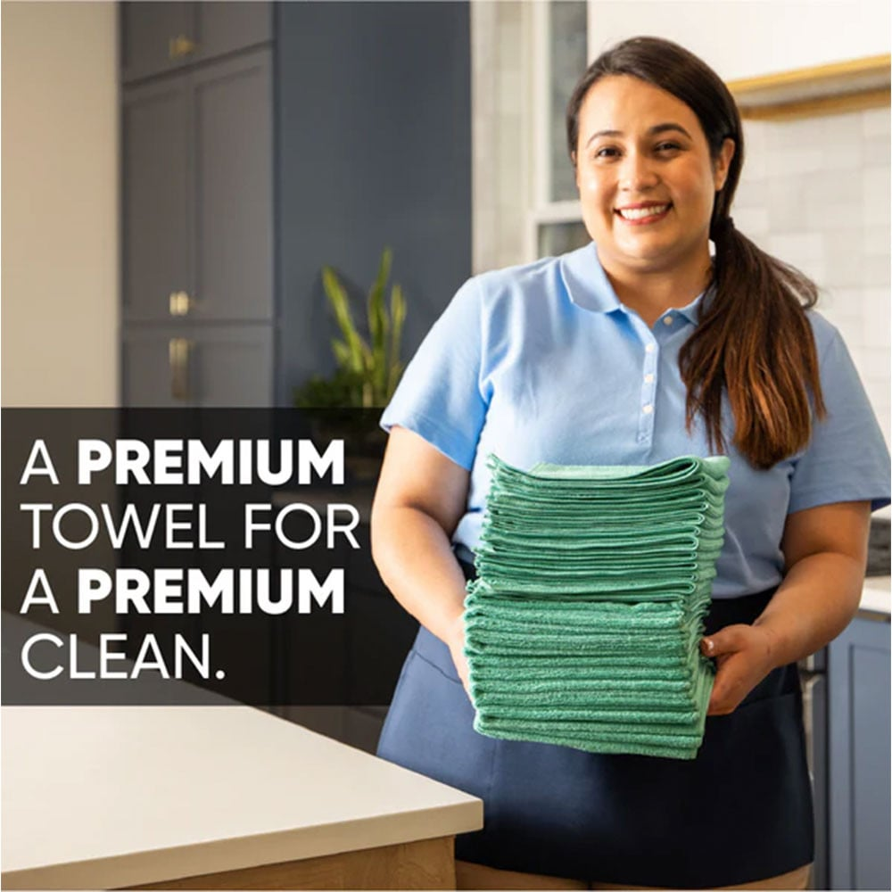 Microfiber Wholesale Pro Multi-Surface Microfiber Towel, 16" x 16", (12 Pack)