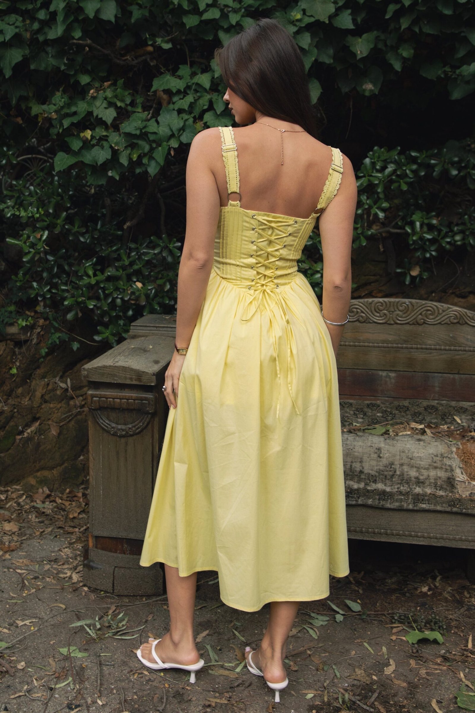 LORETTA Stretch Poplin Maxi Dress - Image 4